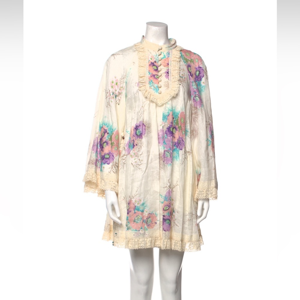 Zimmerman Printed Mini Tent Dress